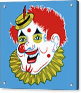Face Of A Clown Acrylic Print