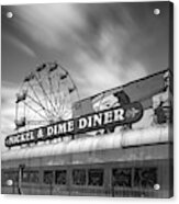 Fairground In Black And White Acrylic Print