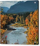 Fall On The Bitterroot River In Montana Acrylic Print