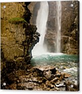 Falls At Johnston Canyon Acrylic Print