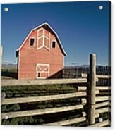Farm In Montana, United States - Acrylic Print