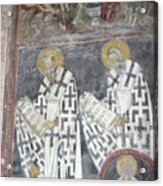 Fathers Of The Church, Late 13th Century Acrylic Print