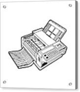 Fax Machine Acrylic Print