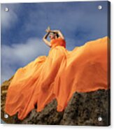 Felling Orange Acrylic Print