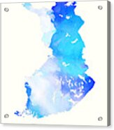 Finland Map Style 3 Acrylic Print