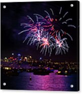 Fireworks At Sydney Harbor Acrylic Print