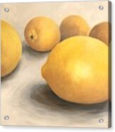 Five Lemons Acrylic Print