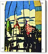 Flag Abstract Reflection 300 Acrylic Print