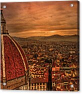 Florence Duomo At Sunset Acrylic Print