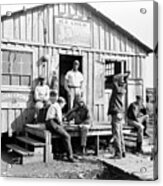 Florida Juke Joint, Playing Checkers Acrylic Print