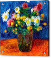 Flowers By William James Glackens Acrylic Print