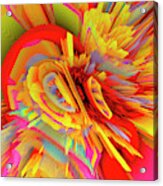 A Flower In Rainbow Colors Or A Rainbow In The Shape Of A Flower 8 Acrylic Print