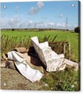 Fly-tipped Rubbish Acrylic Print