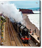 Flying Scotsman On An Evening Run Acrylic Print