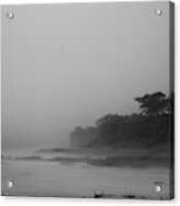 Foggy Beach Acrylic Print