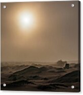 Foggy Morning In The Namib Desert Acrylic Print