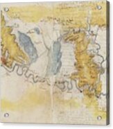 Folios F 22v-23r. Codex Madrid Ii -ms. 8936- 'treaty Of Fortification, Statics And Geometry'. 158... Acrylic Print