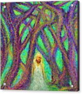 Forest Woman Acrylic Print