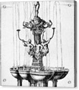 Fountain Design, 1664. Artist Georg Acrylic Print