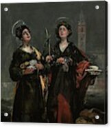 Francisco De Goya Y Lucientes / 'saint Justa And Saint Rufina', 1817, Spanish School, Oil On Panel. Acrylic Print