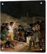 Francisco De Goya Y Lucientes / 'the Third Of May 1808 The Executions On Principe Pio Hill', 1814. Acrylic Print