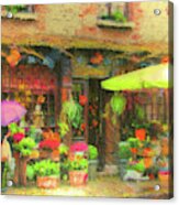 French Flower Shop Acrylic Print