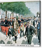 French Soldiers Returning Acrylic Print