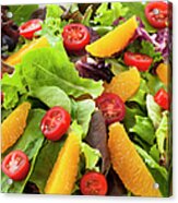 Fresh Salad On Plate Acrylic Print