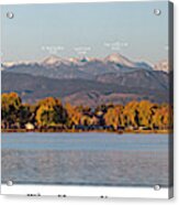 Front Range With Peak Labels Acrylic Print