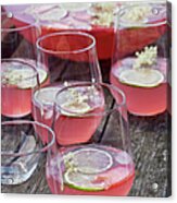 Fruit Punch In Glasses Acrylic Print