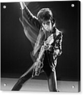 Gary Moore In Leather Acrylic Print