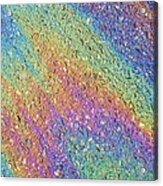 Gasoline Spilled On A Road Surface Acrylic Print