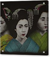 Geisha Girls Acrylic Print