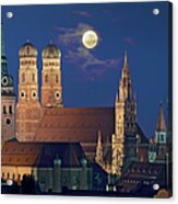 Germany, Bavaria, Munich, View Of City Acrylic Print