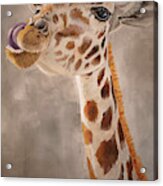 Gigi The Giraffe Acrylic Print