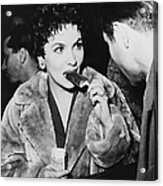 Gina Lollobrigida Visiting Circus Togny Acrylic Print