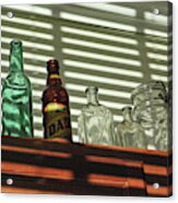 Glass Bottles And Sunlight Acrylic Print