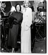 Gloria Swanson And Carole Lombard In Bolero -1934-. Acrylic Print