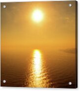 Golden Sunset In Alanya Acrylic Print