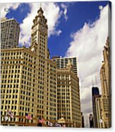Gothic American Downtown Chicago Acrylic Print