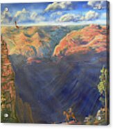 Grand Canyon And Mather Point Acrylic Print