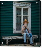 Grandfather From The Village Acrylic Print