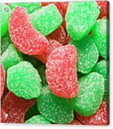 Green And Red Sugared Candies Acrylic Print