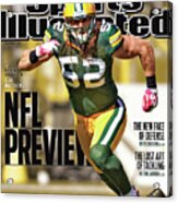 Green Bay Packers Clay Matthews, 2011 Nfl Football Preview Sports Illustrated Cover Acrylic Print