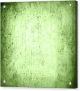 Green Grungy Wall Texture Acrylic Print