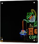 H C Coffee Sign And Dr Pepper Roanoke Virginia Acrylic Print