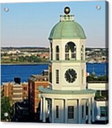 Halifax Clock Tower As Viewed From The Acrylic Print