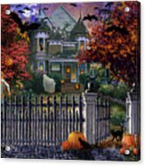 Halloween House Acrylic Print