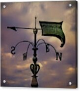 Hand Forged Medieval Weather Vane Acrylic Print
