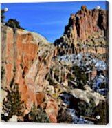 Hanks Butte At End Of Scenic Drive Acrylic Print